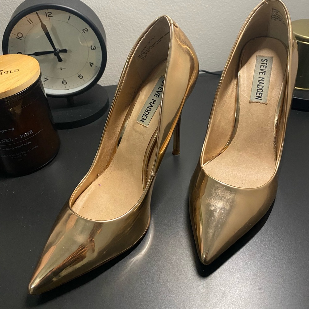 Steve Madden Rose Gold Pump Heels